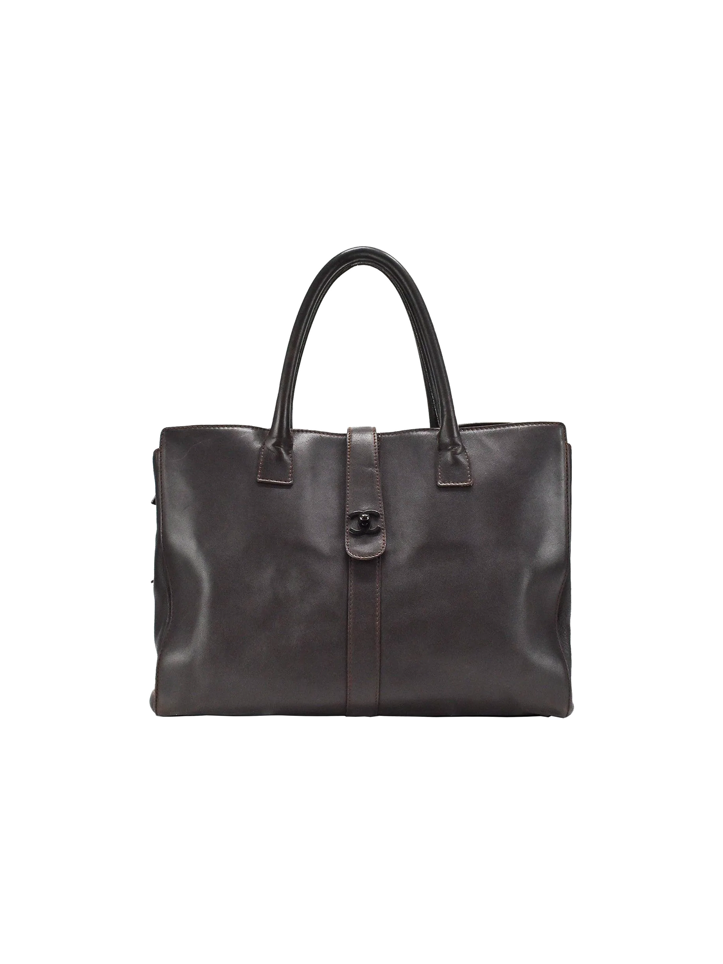 Chanel 1999 Black Leather Tote