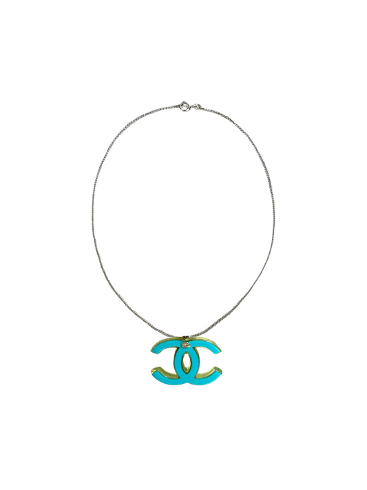 Chanel Spring 2008 Green Enamel Necklace