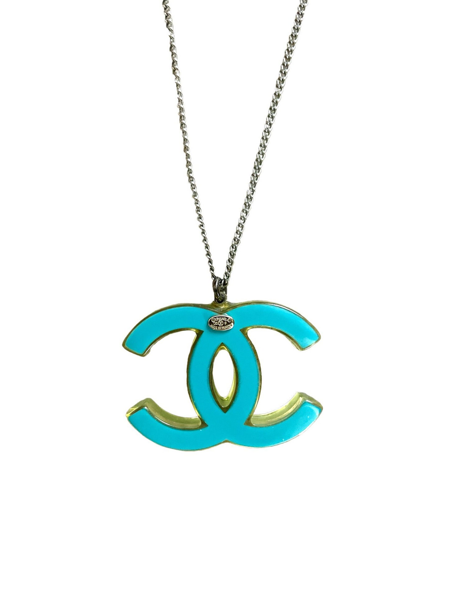 Chanel Spring 2008 Green Enamel Necklace