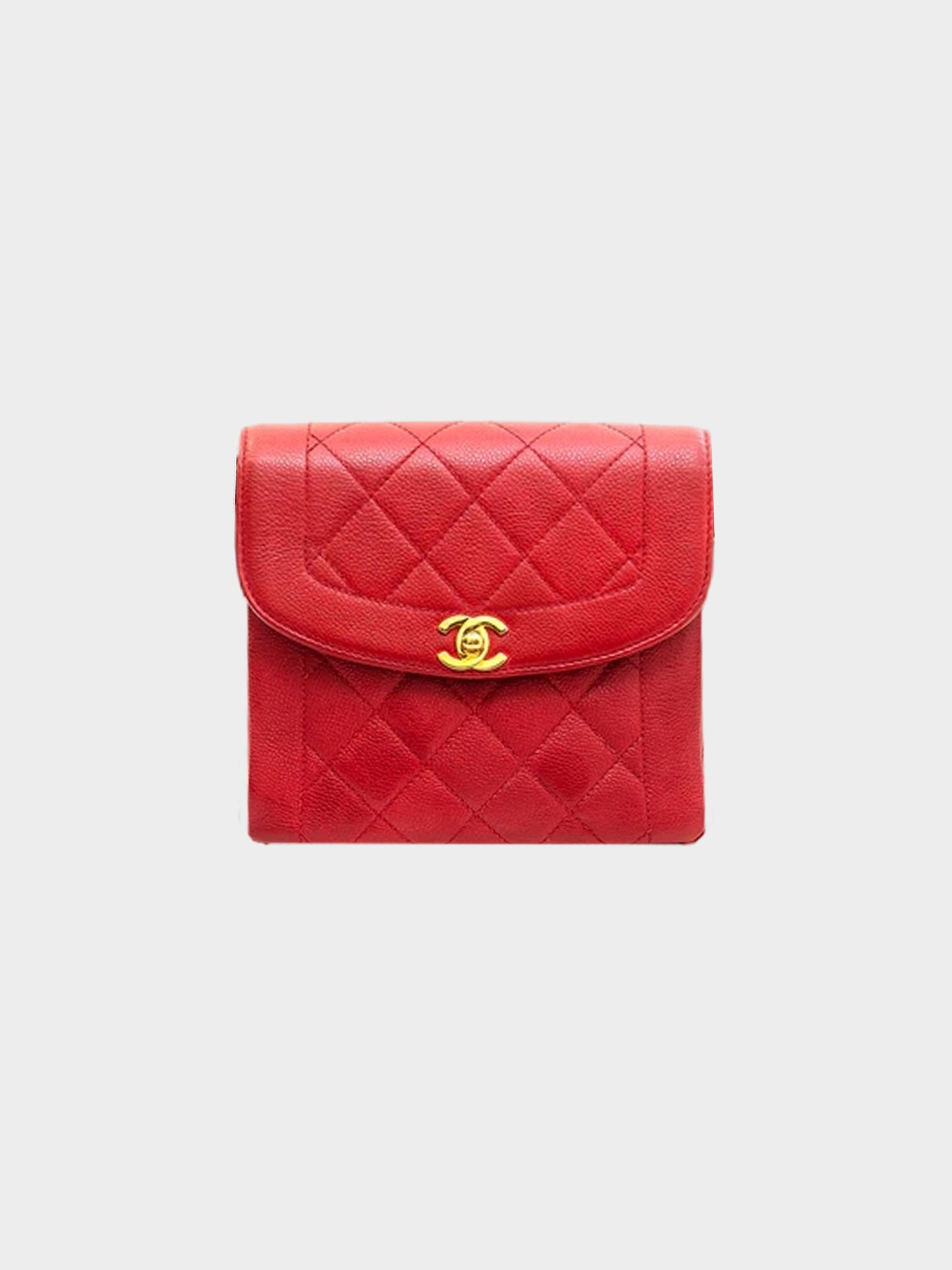 Chanel 1996-1997 Square Red Messenger Bag