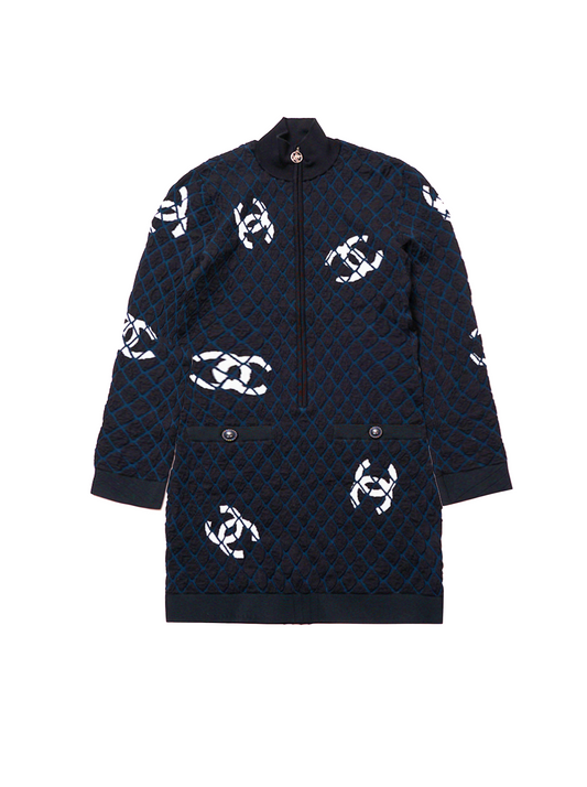 Chanel Quilted Cotton CC Jacket 2019