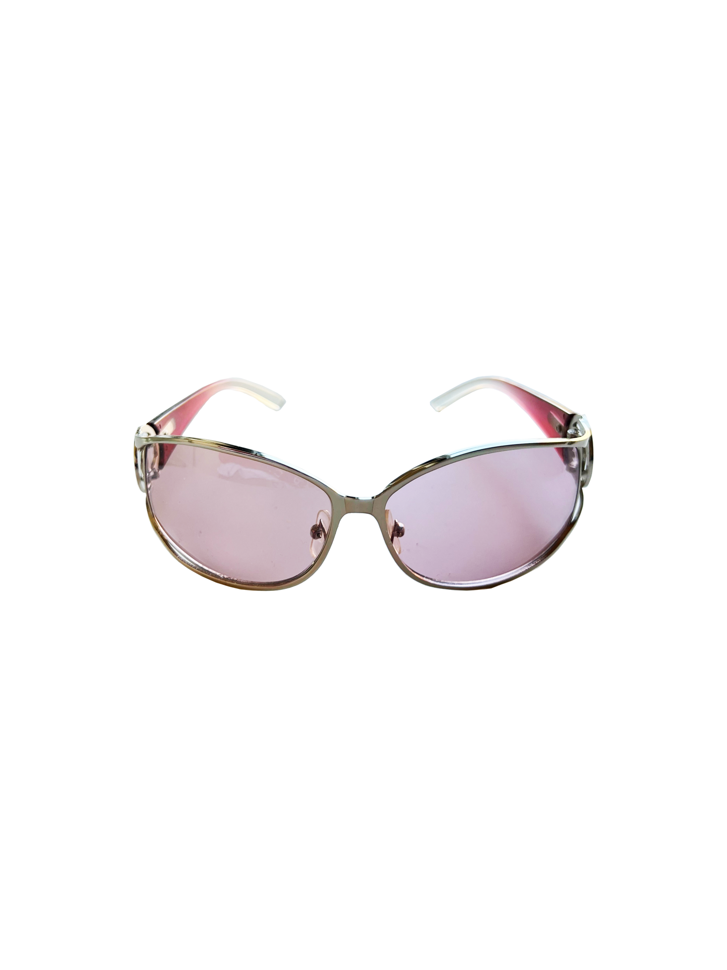 Chanel 2000s Pink CC Colored Sunglasses