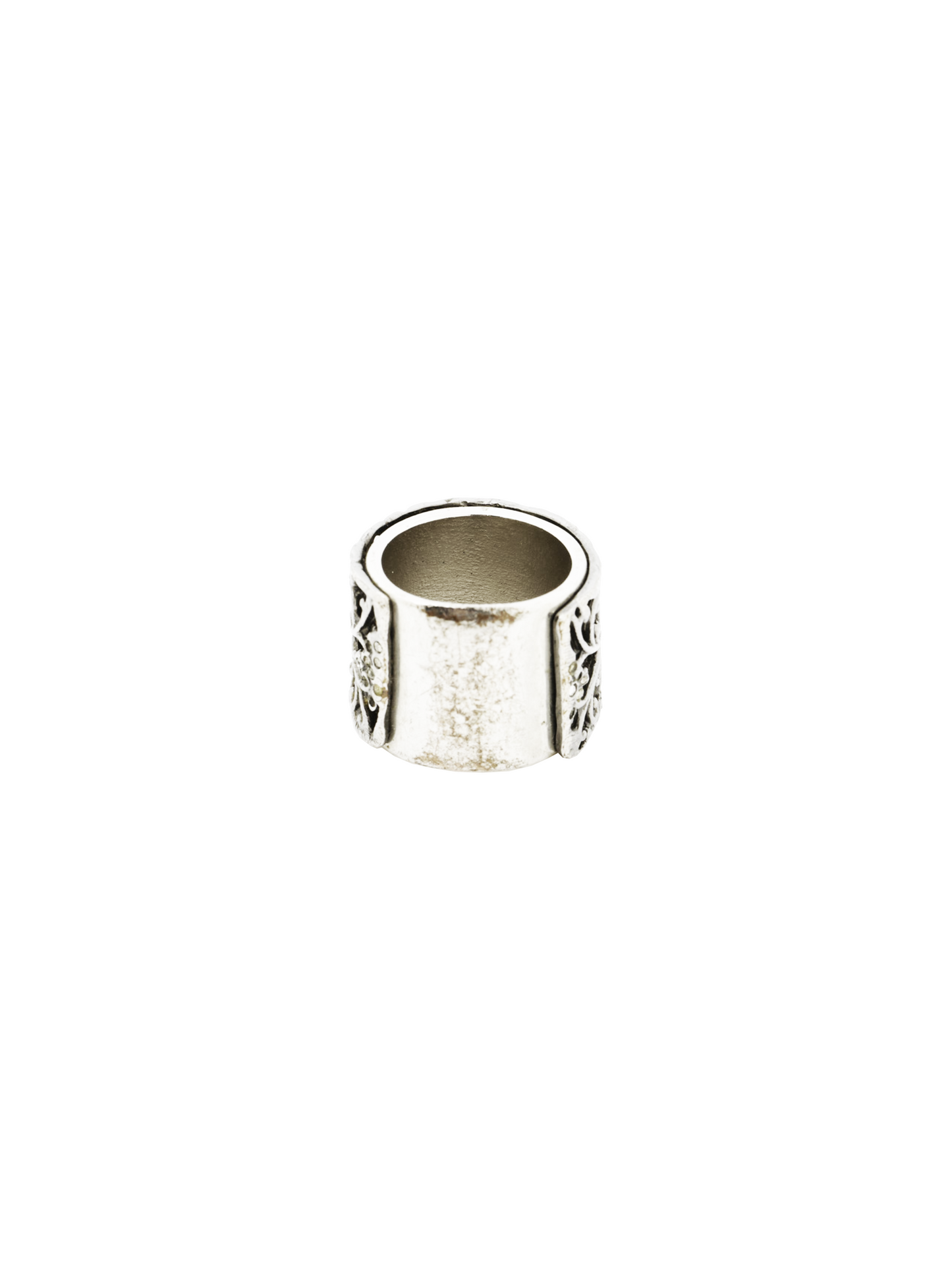 Chanel Silver Rhinestone Cocomark Ring