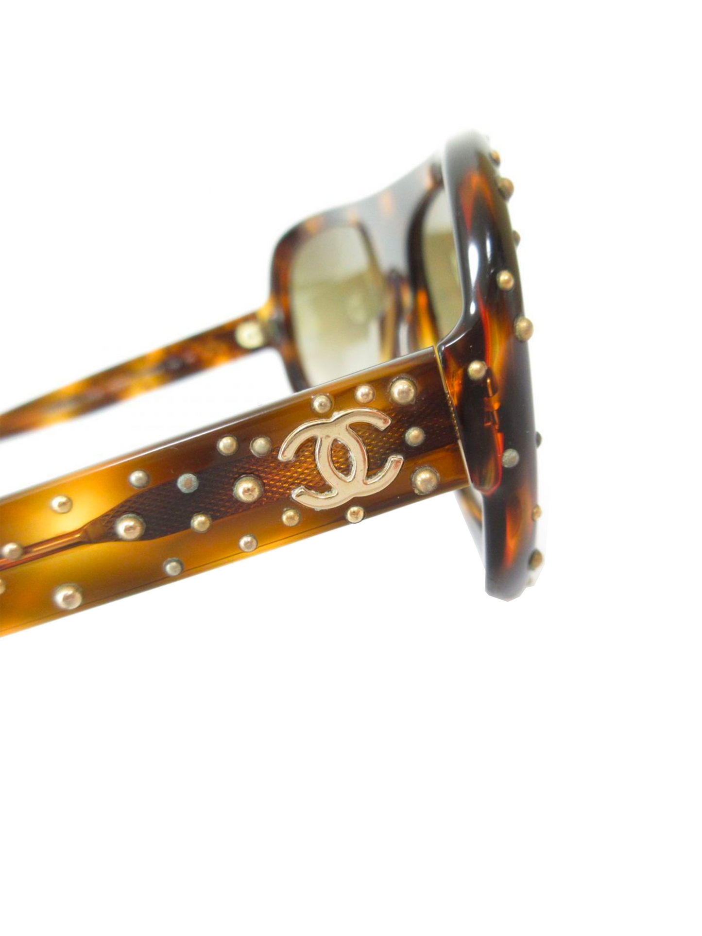 Chanel Speckled Rare Aviator Sunglasses