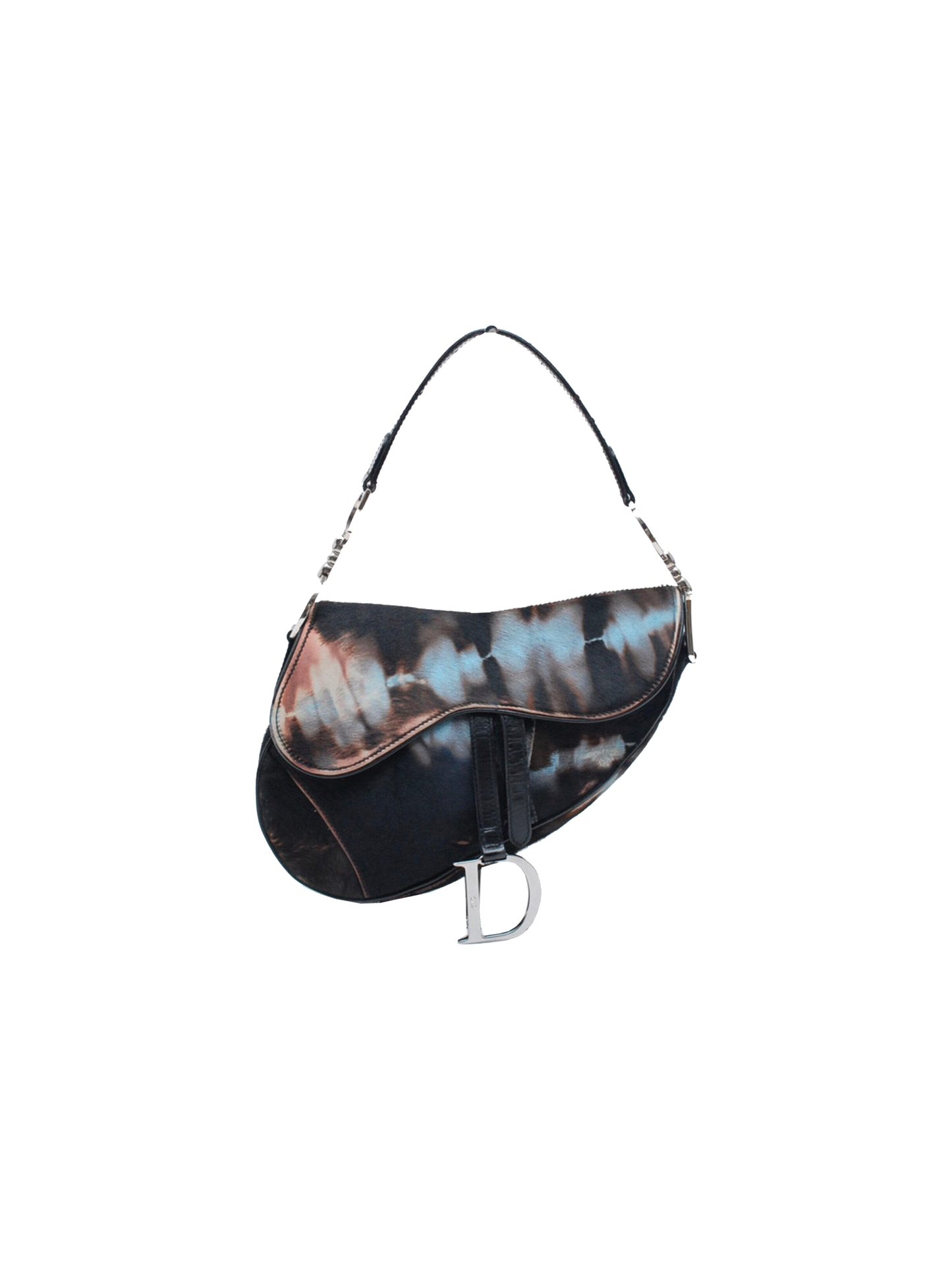 Christian Dior 2000s Dye Pony Hair Saddle Bag
