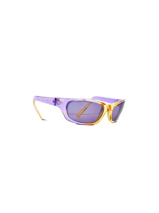 Dolce and Gabbana 2000s Purple and Yellow Ombre Sunglasses