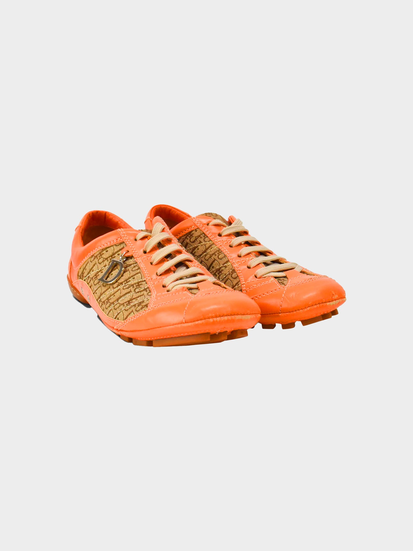 Christian Dior 2000s Orange Trotter Sneakers
