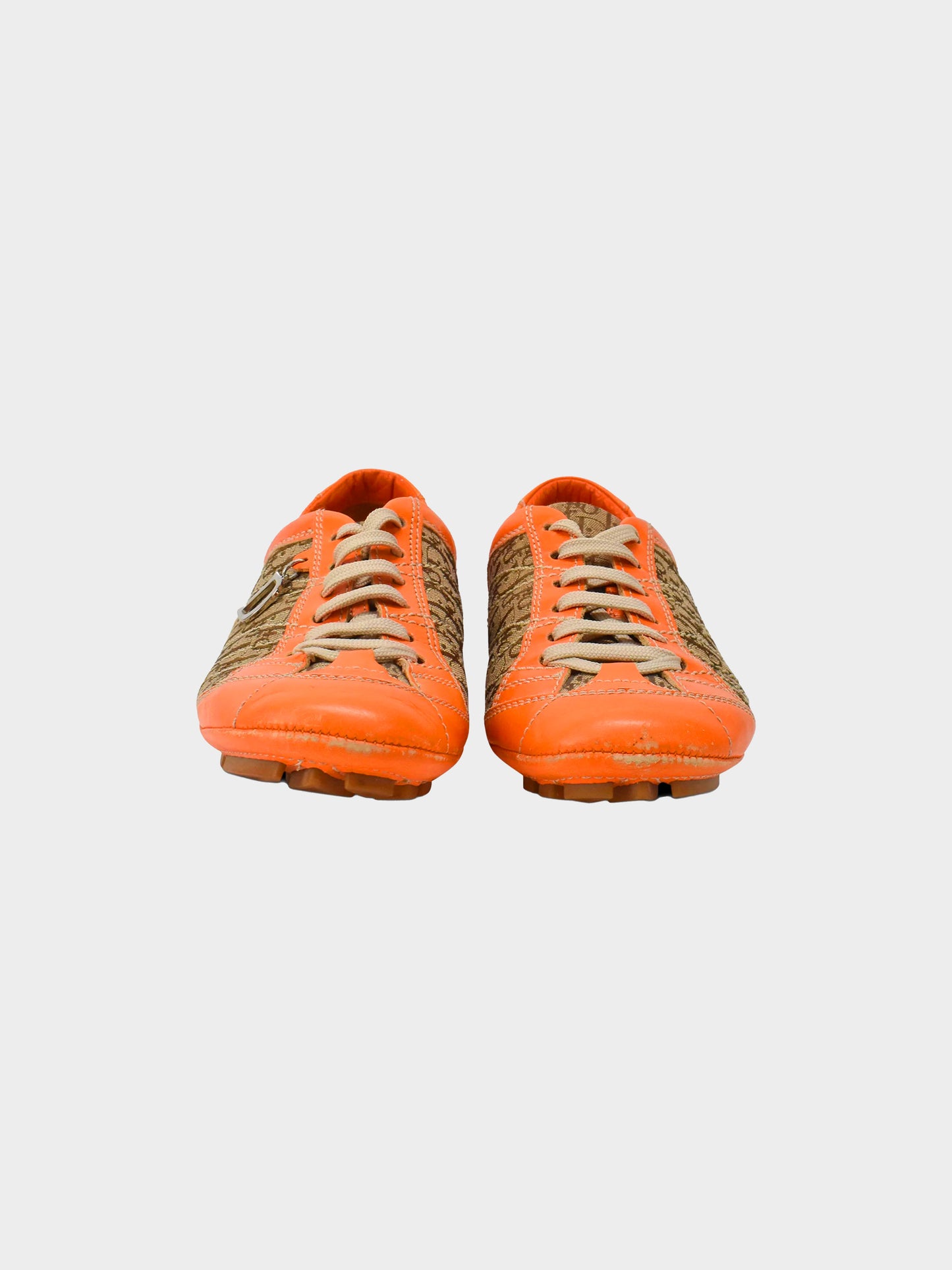Christian Dior 2000s Orange Trotter Sneakers