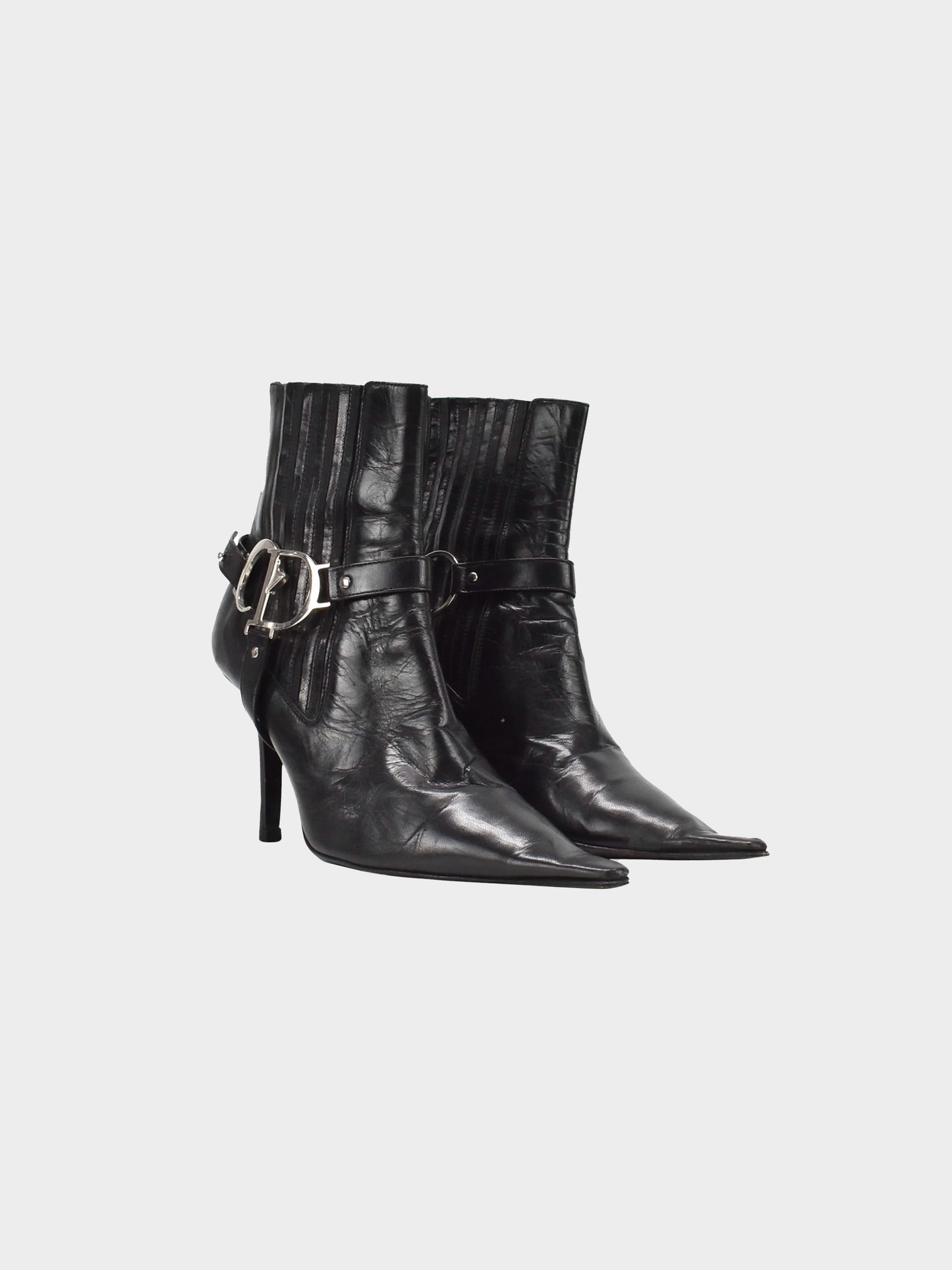 Christian Dior 2000s Leather Biker Boots