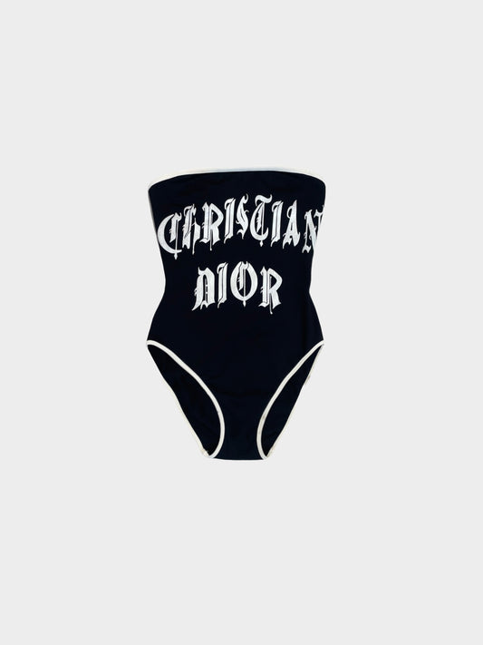 Christian Dior 2000s Gothic Swim One-Piece