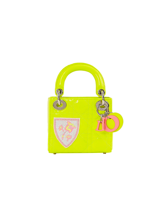 Christian Dior 2016 Neon Patchwork Lady Dior Bag