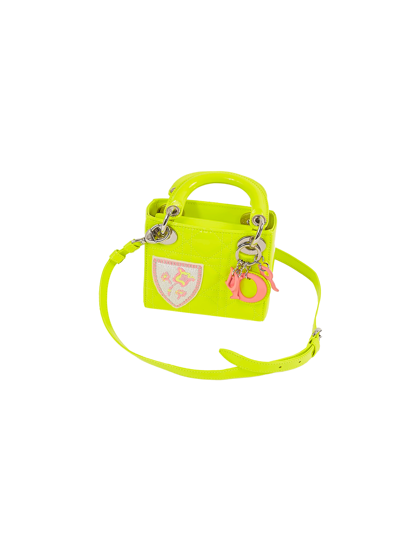 Christian Dior 2016 Neon Patchwork Lady Dior Bag