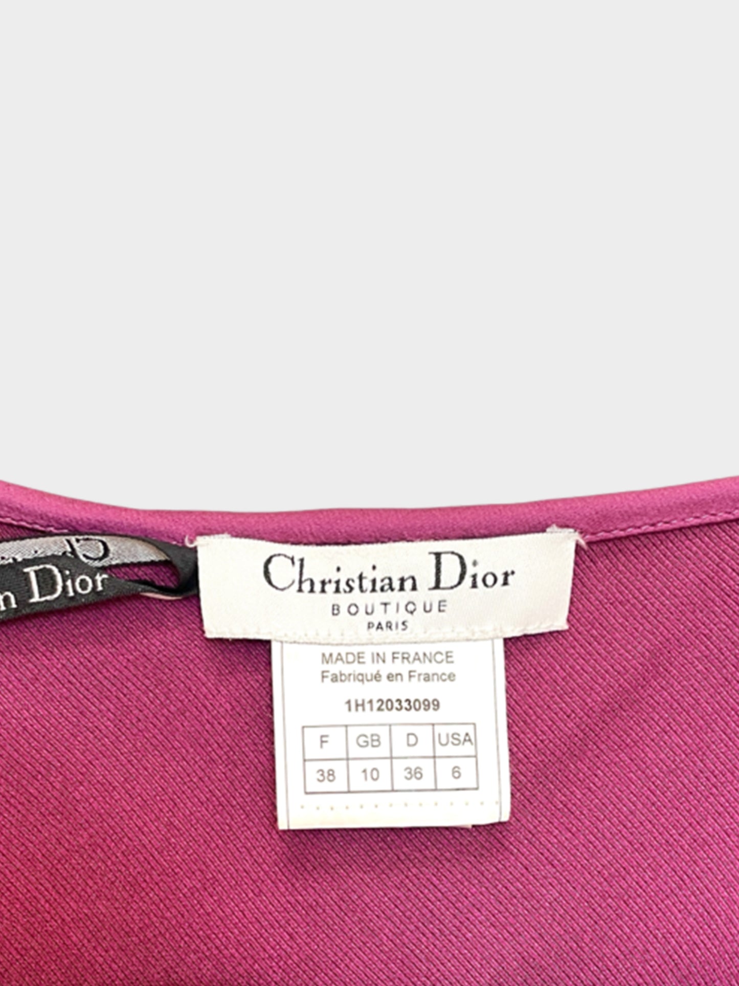 Christian Dior 2000s Pink Satin Button Down Skirt