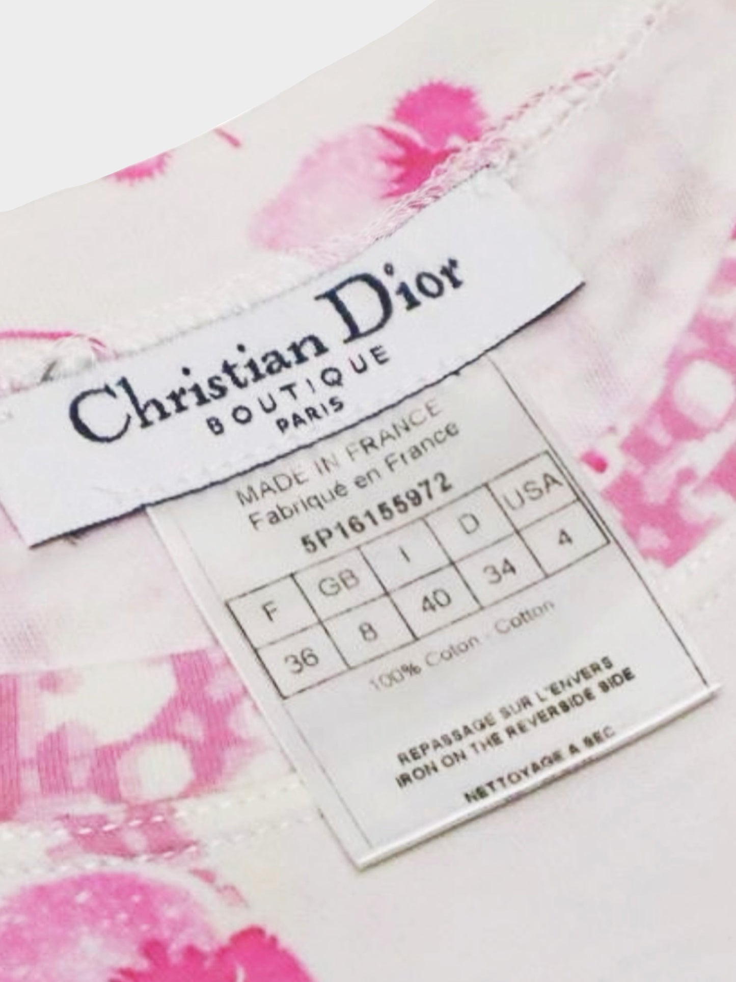 Christian Dior 2000s Pink Trotter Tank