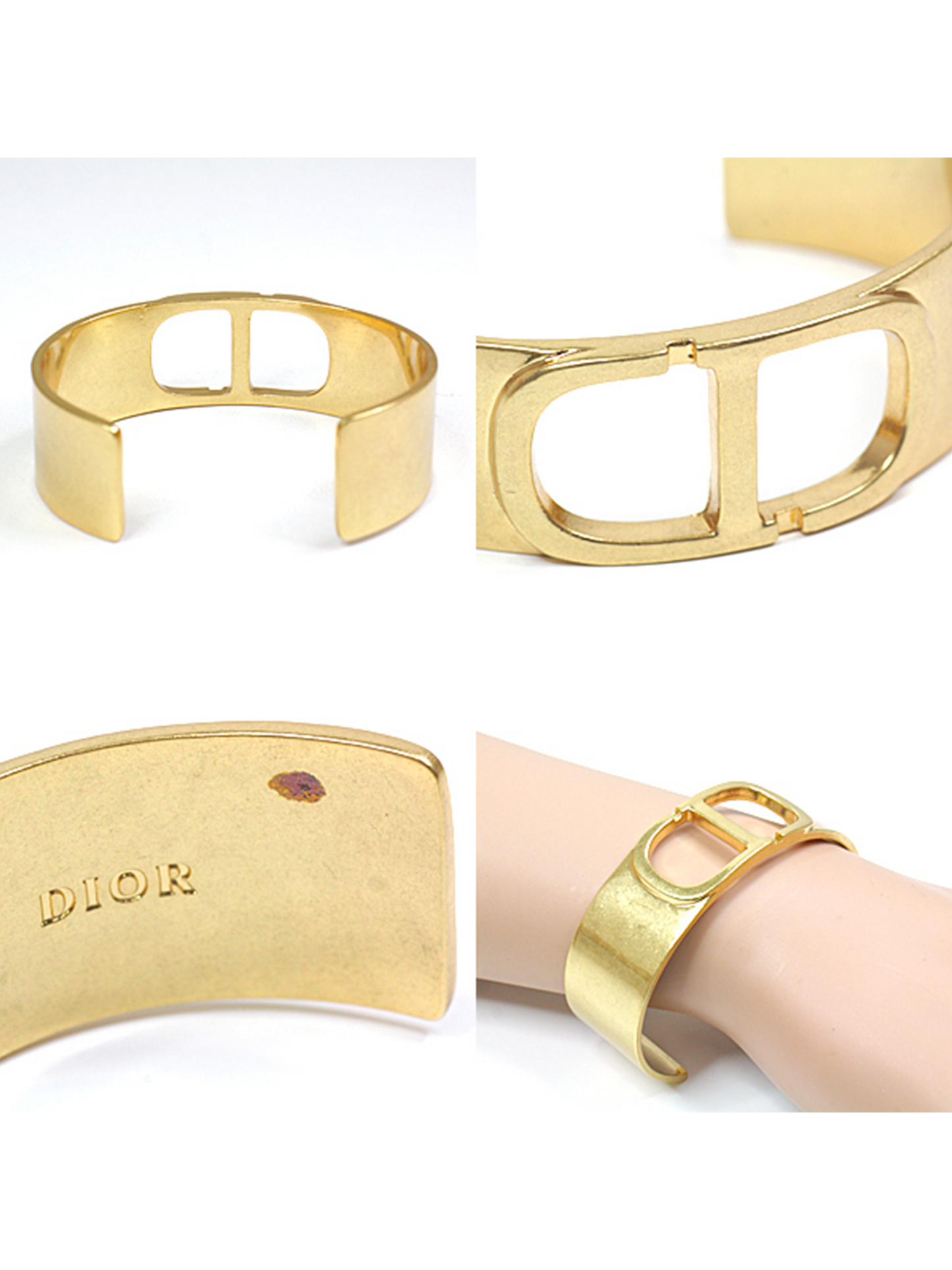 Christian Dior 2020 Gold CD Cuff