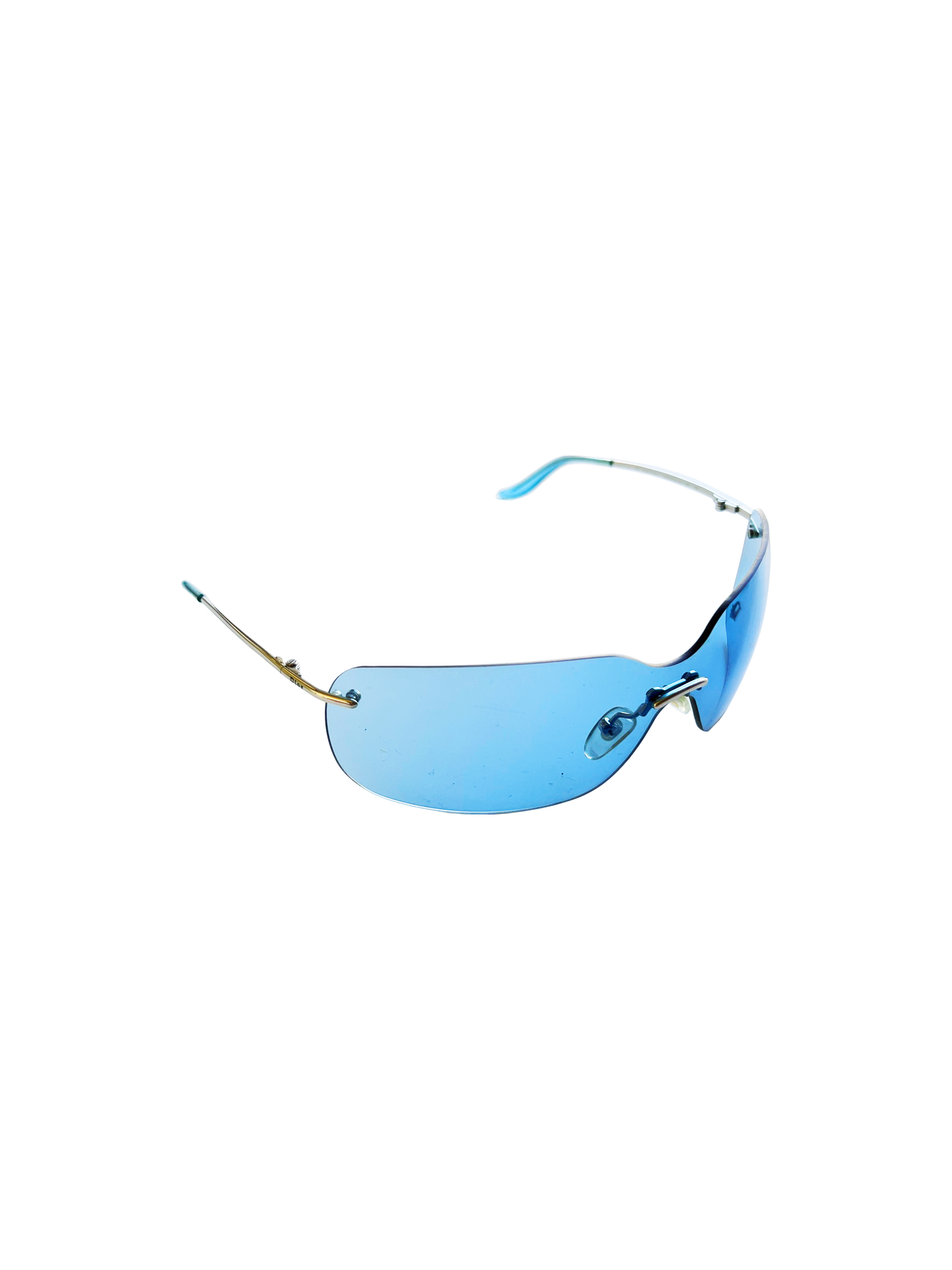 Christian Dior 2000 Blue Bubble Wrap Sunglasses