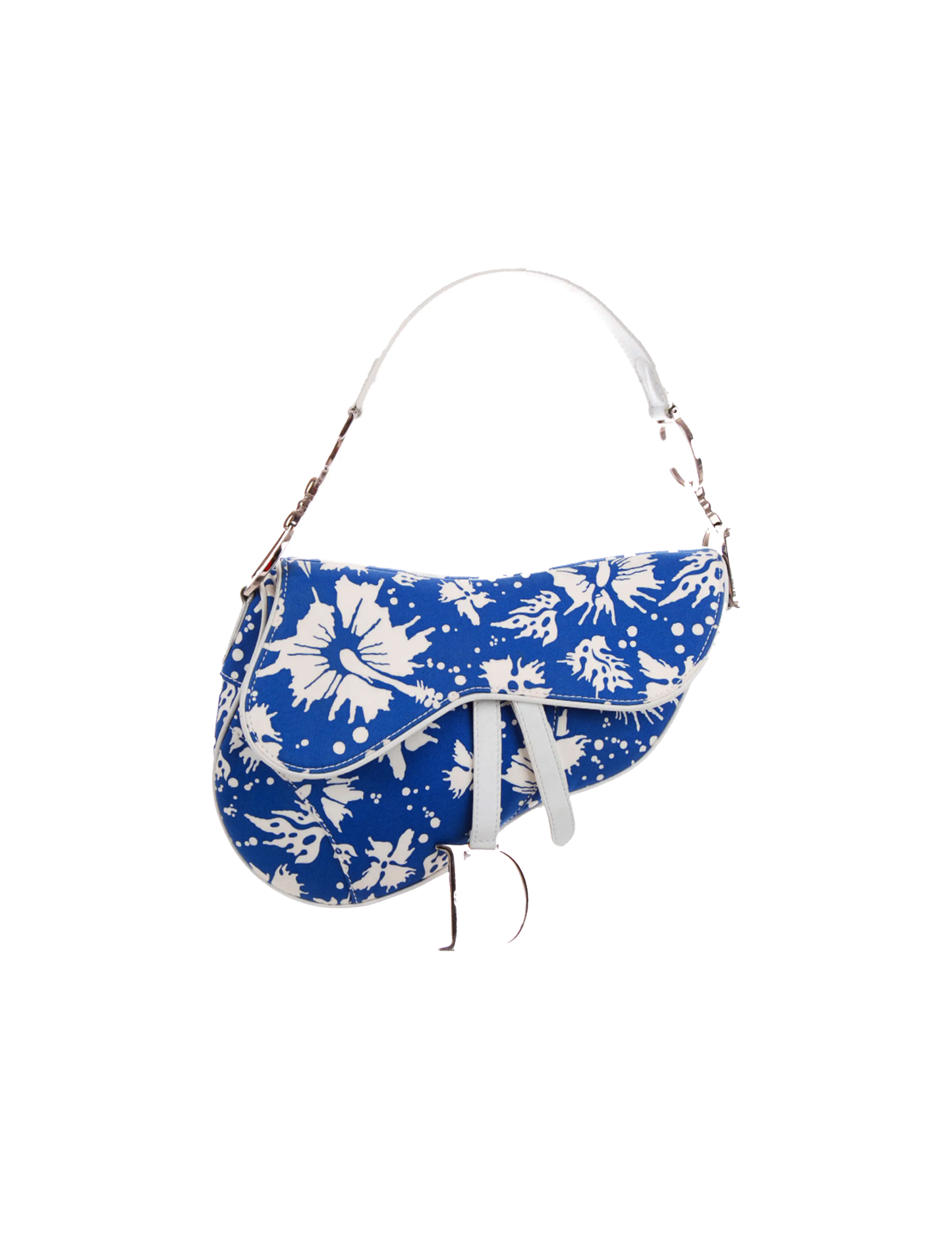 Christian Dior 2004 John Galliano Surf Chick Floral Saddle bag