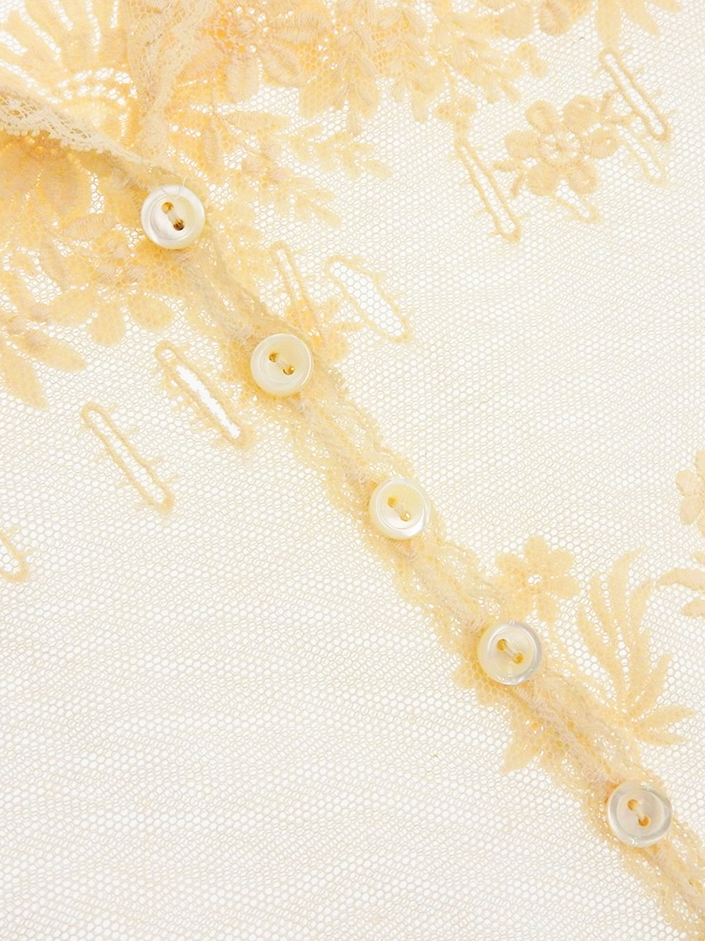 Christian Dior 2000s Lace Embroidered Sheer Short Sleeve Shirt