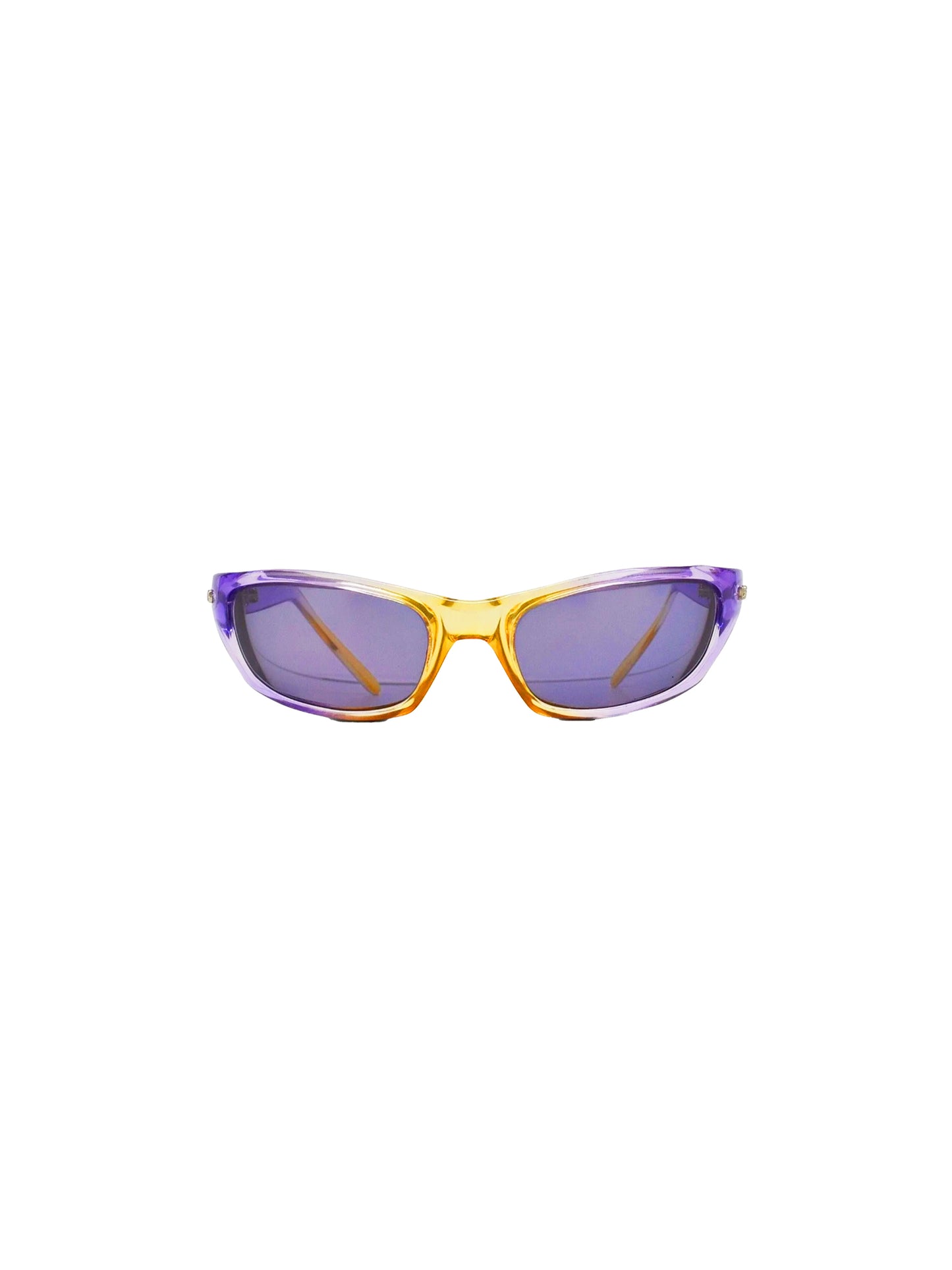 Dolce and Gabbana 2000s Purple and Yellow Ombre Sunglasses