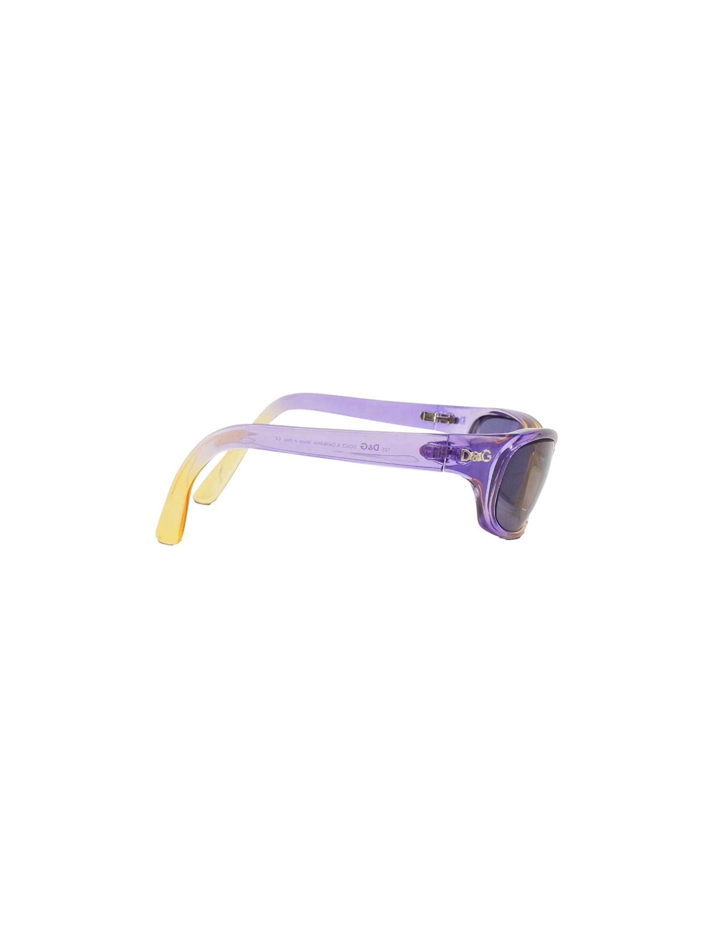 Dolce and Gabbana 2000s Purple and Yellow Ombre Sunglasses
