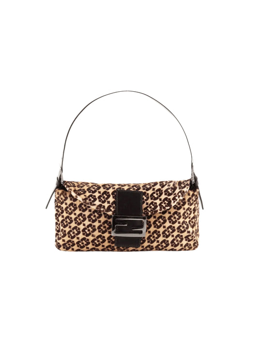Fendi 2000s Calf Ponyhair Baguette Bag