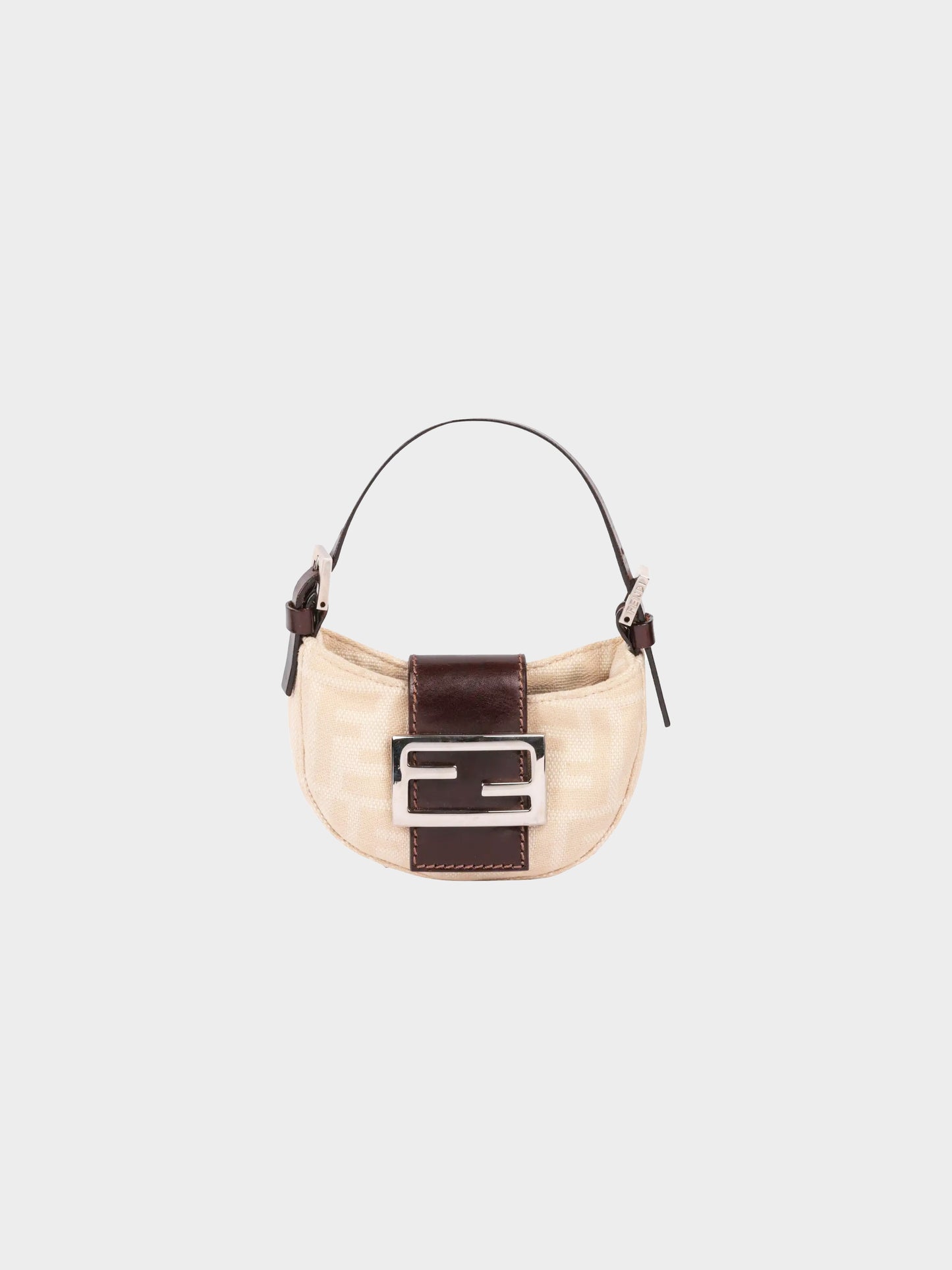 Fendi 2000s Zucca Pattern Mini Mamma Bucket Handbag