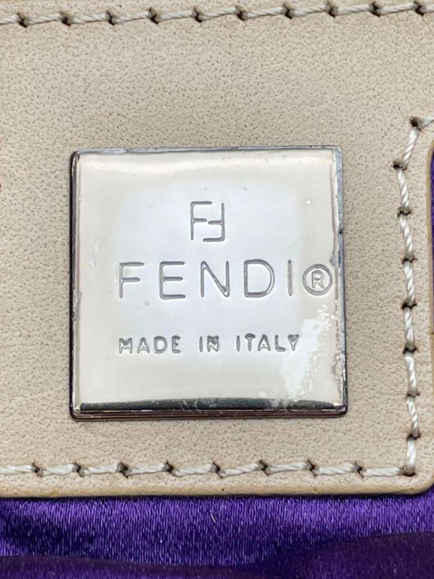 Fendi 2000s Multicolor Ponyhair Patchwork Baguette