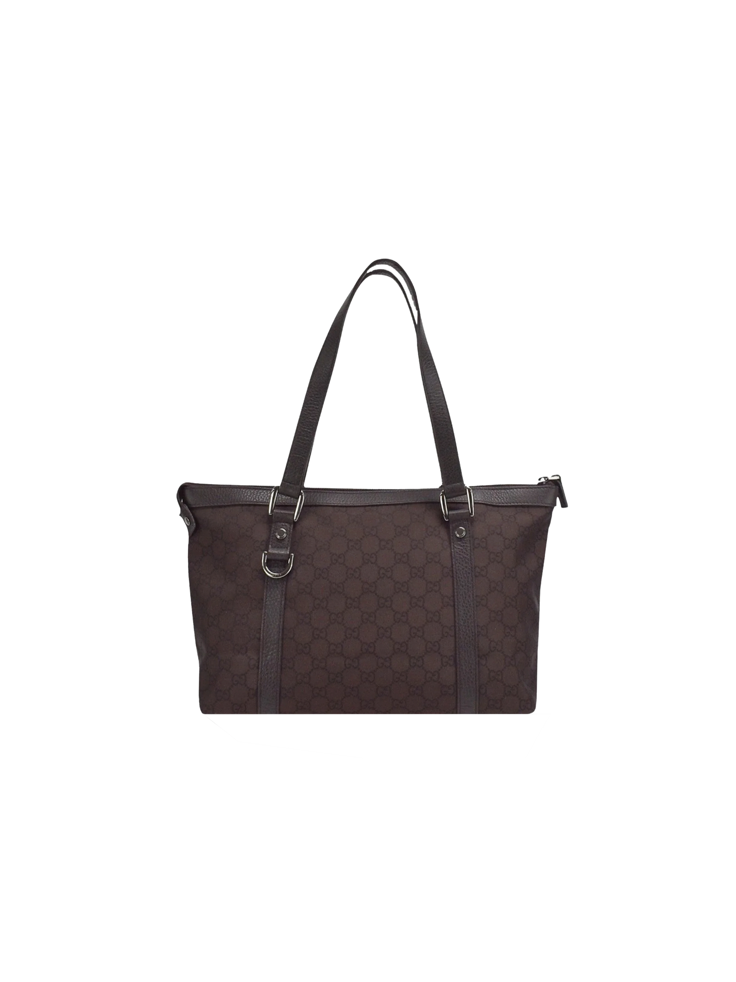 Gucci 2010s Brown Monogram Abbey Tote Bag