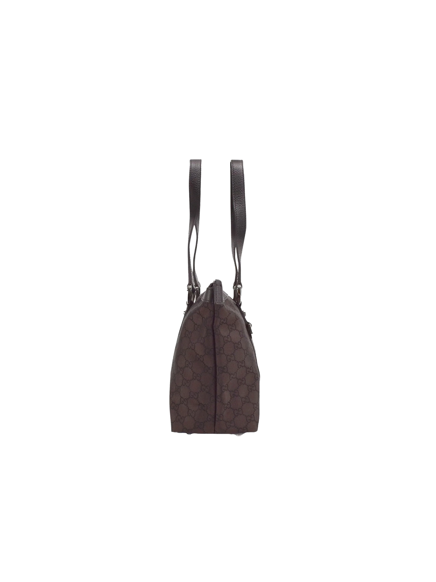 Gucci 2010s Brown Monogram Abbey Tote Bag