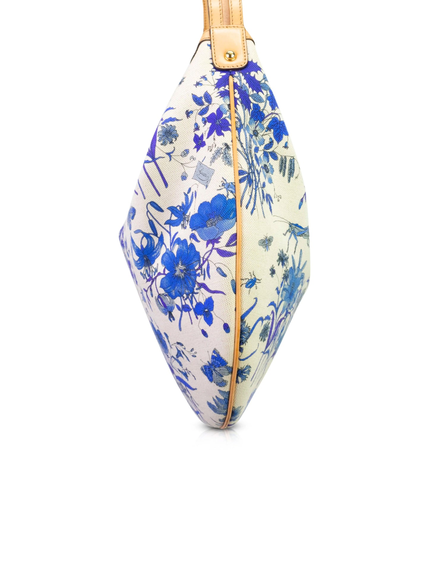 Gucci 2007 Cruise Wave Blue Floral Hobo