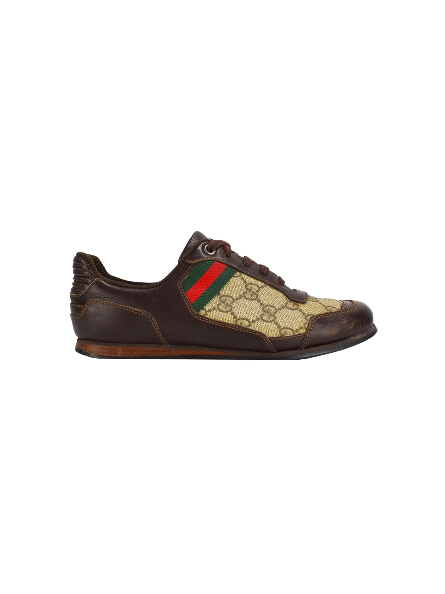 Gucci 2000s Monogram and Leather Sneakers