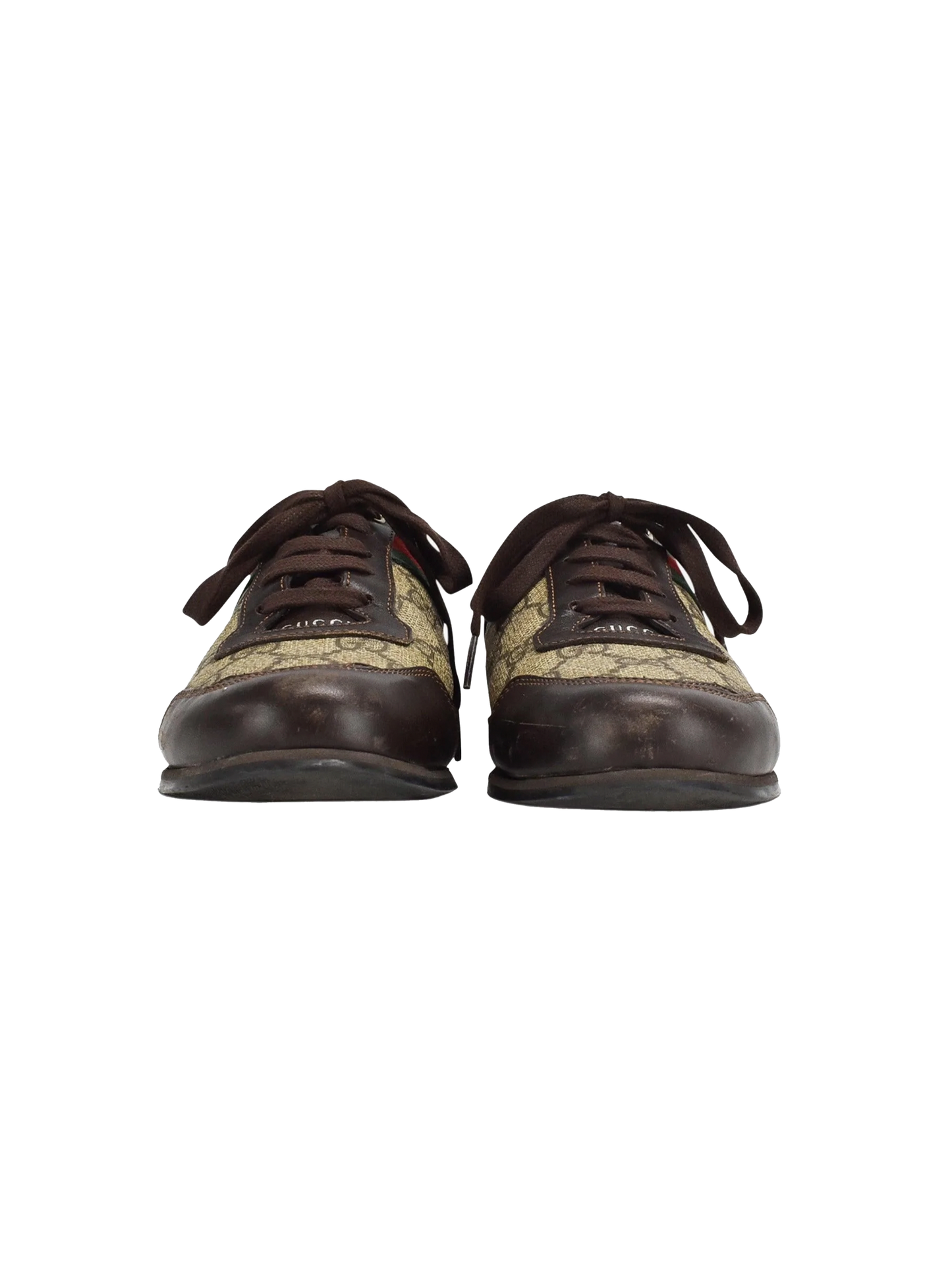 Gucci 2000s Monogram and Leather Sneakers