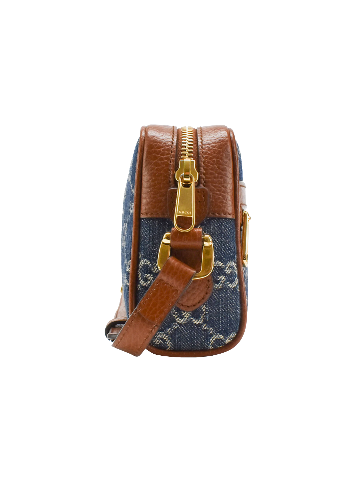 Gucci 2020s Denim Monogram Ophidia Bag