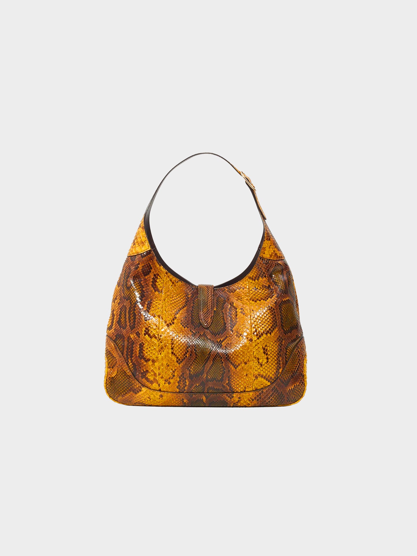 Gucci 2010s Yellow Python Jackie Bag