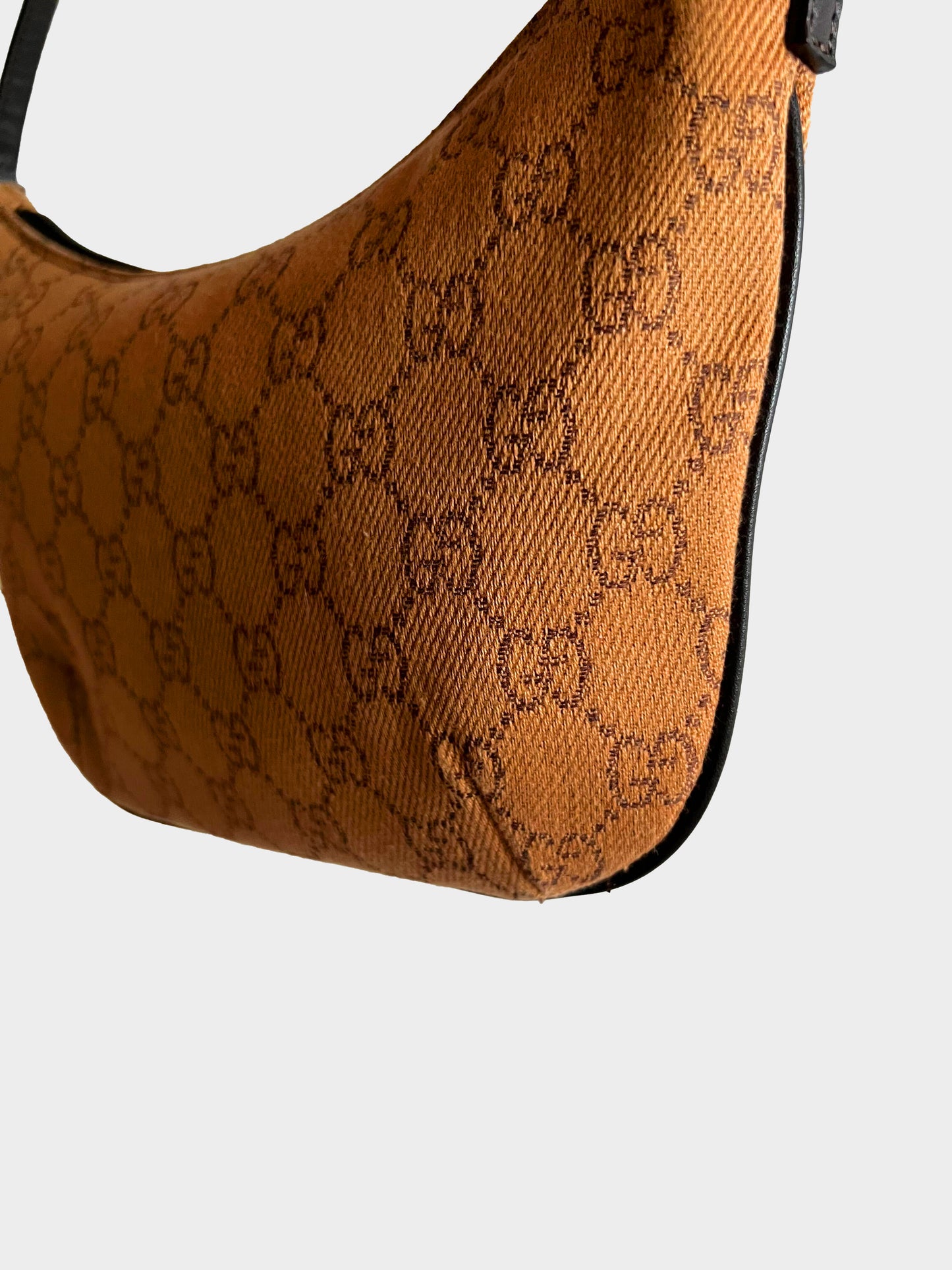 Gucci 2000s Monogram Pouchette Shoulder Bag