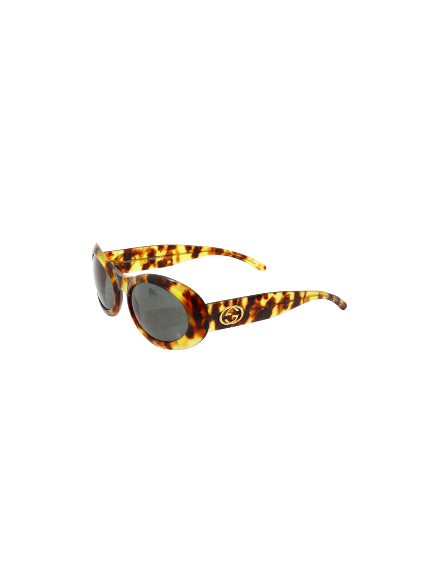 Gucci 2000s Tortoise Oval Sunglasses