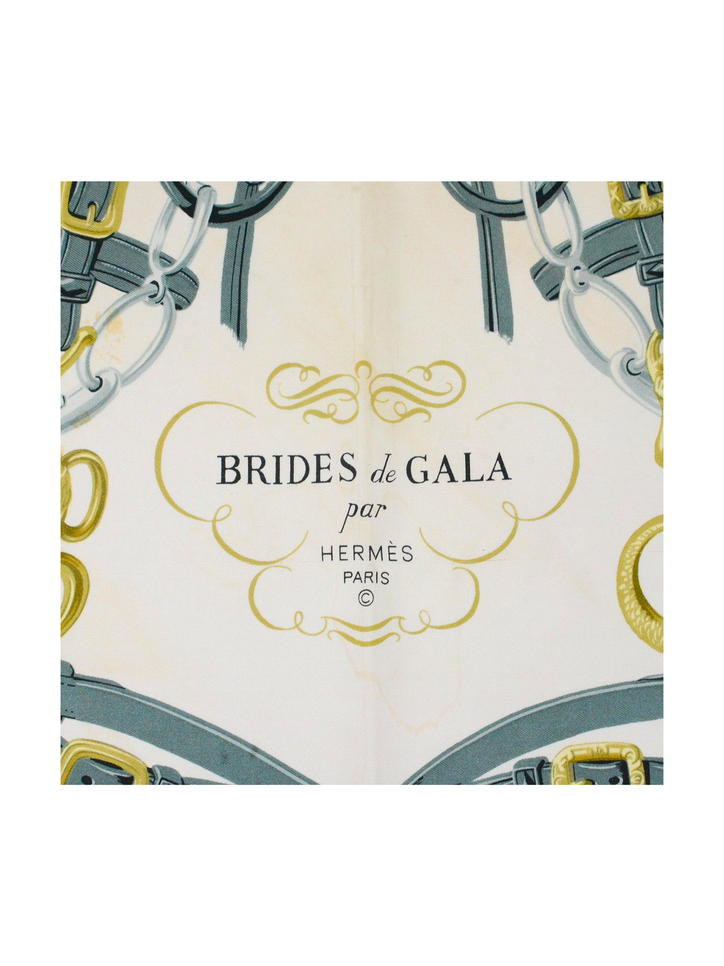 Hermes 1990s Brides De Gala Scarf