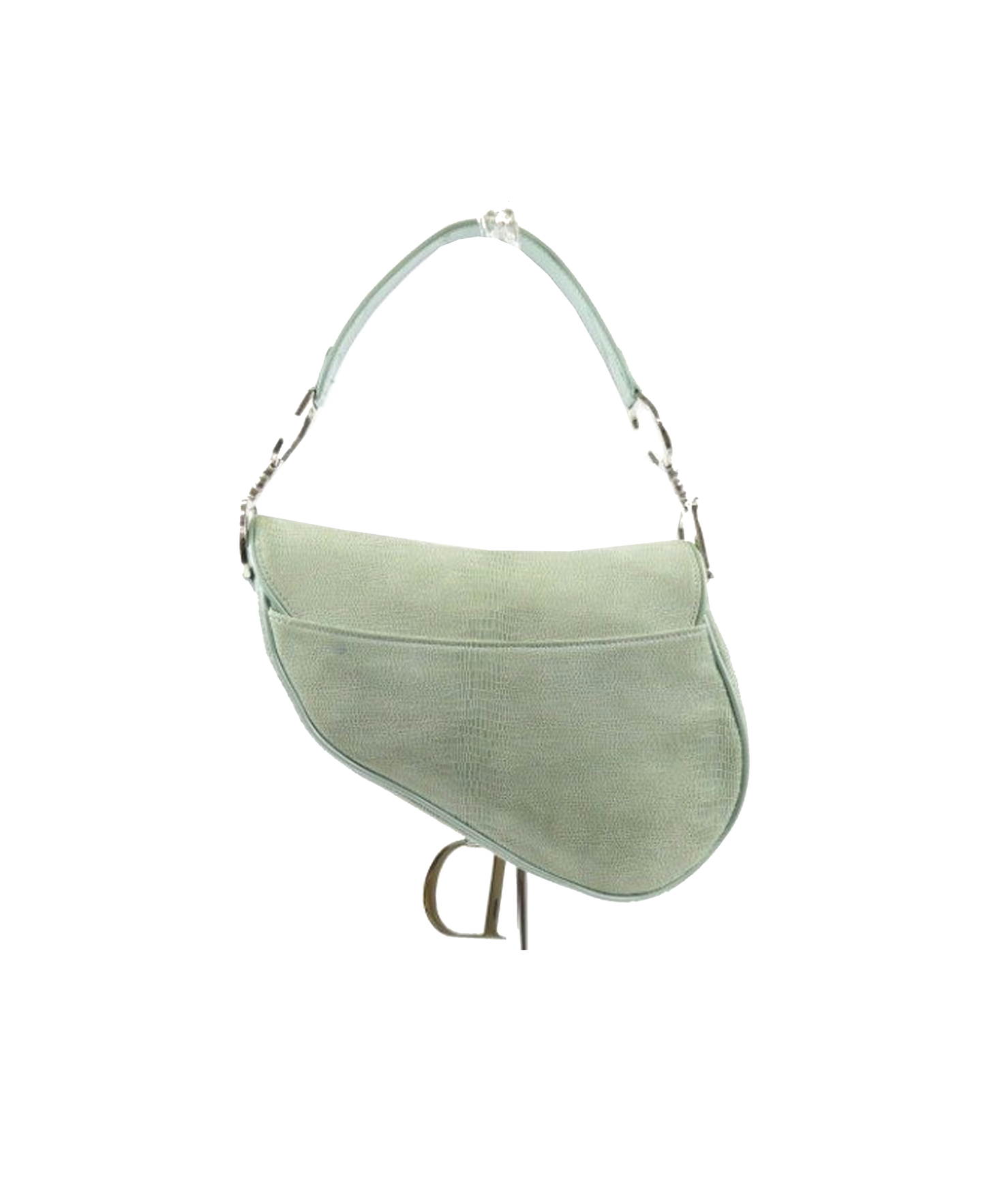 Christian Dior 2000s Light Green Lizard Saddle