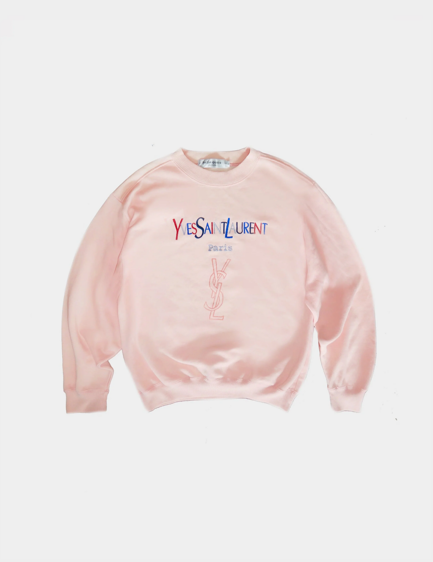 Yves Saint Laurent 2000s Pink Cotton Sweatshirt