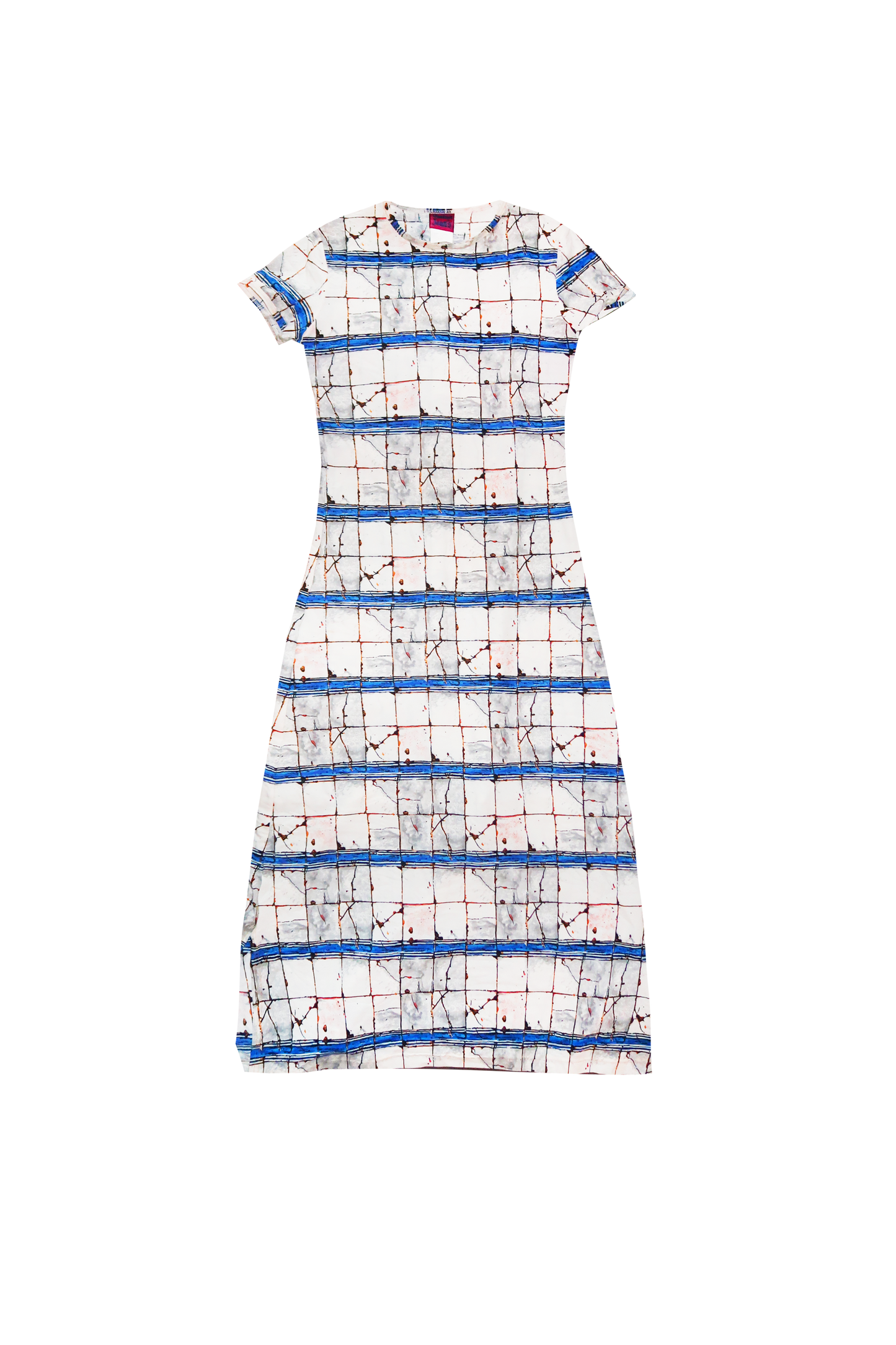 Jean Paul Gaultier Striped 1990s Blue Dress