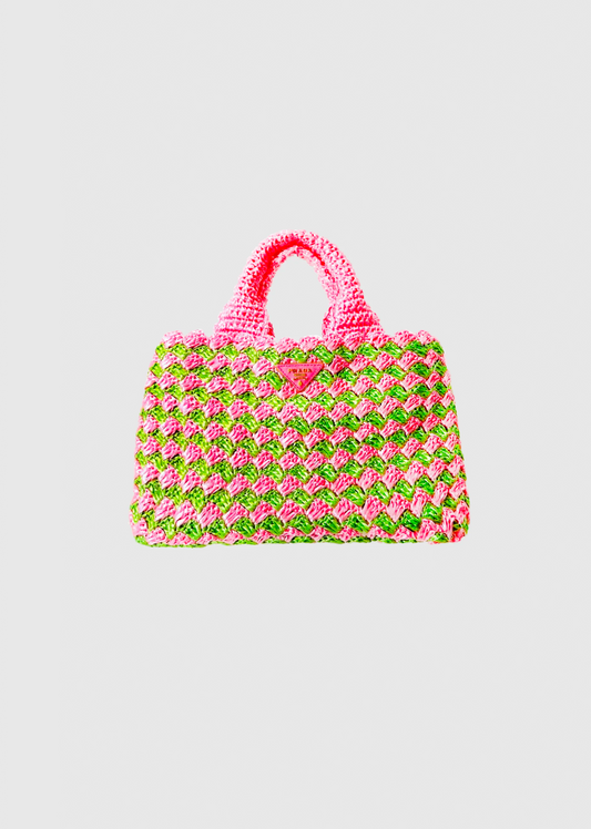 Prada 2013 Raffia Canapa Tote