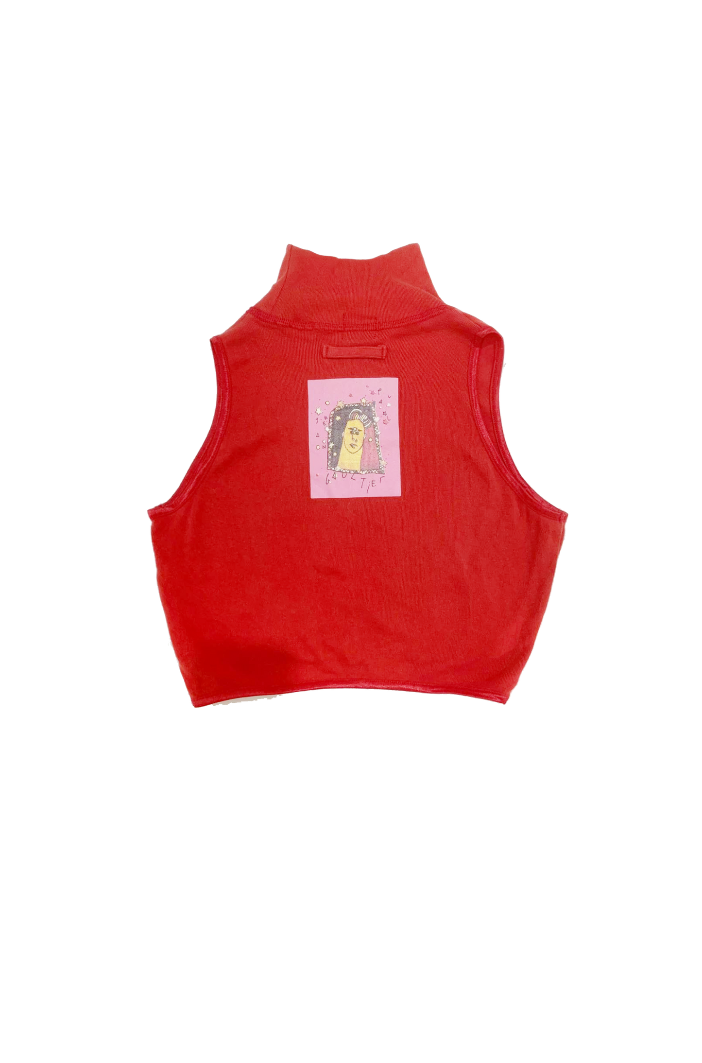 Jean Paul Gaultier 1990s Red Mockneck