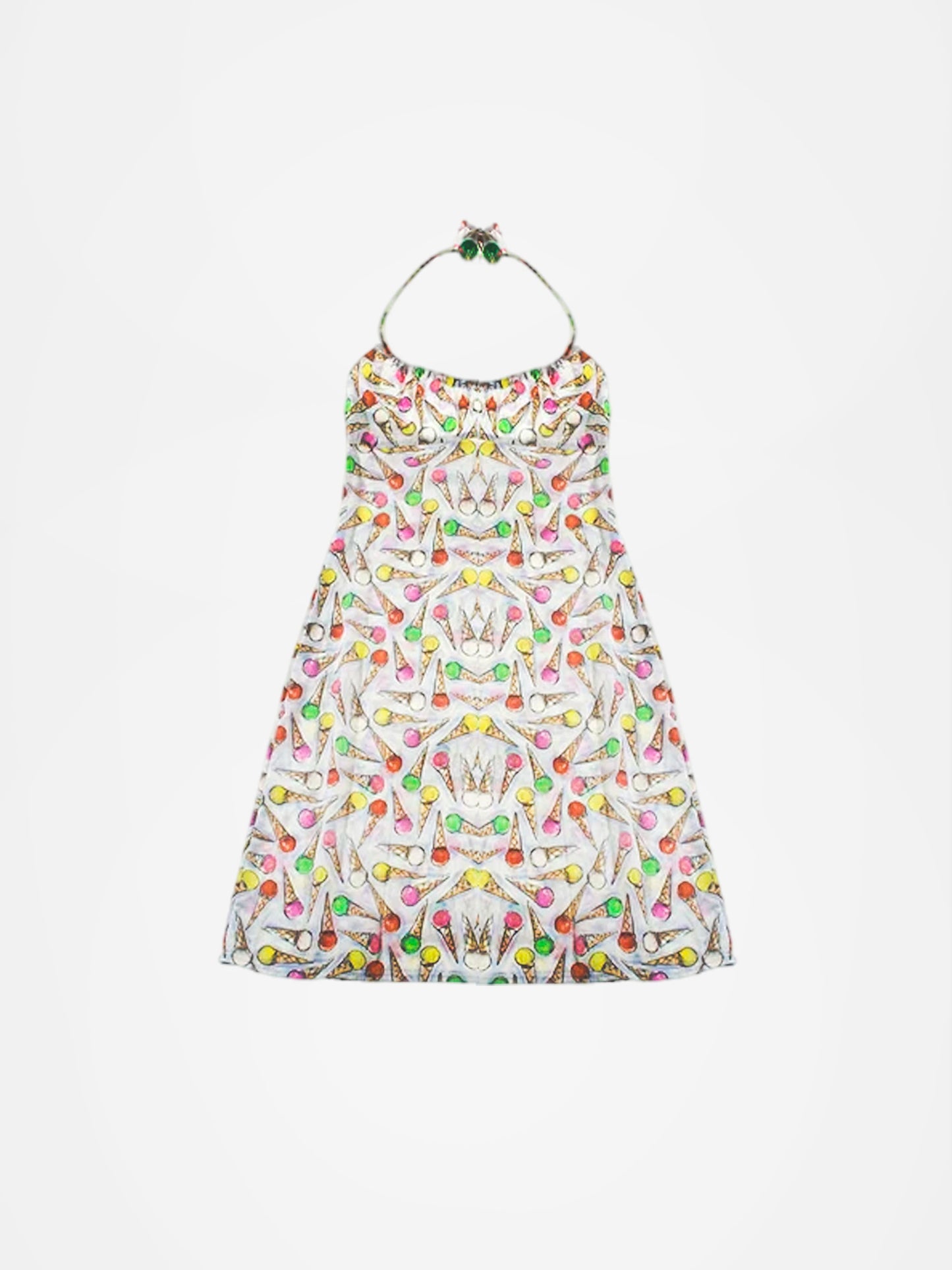 Chanel 2005 Ice Cream Pattern Dress Multicolor