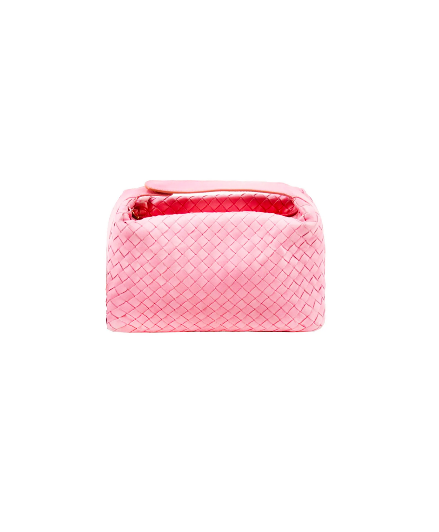 Bottega Veneta Intrecciato Pink Handbag