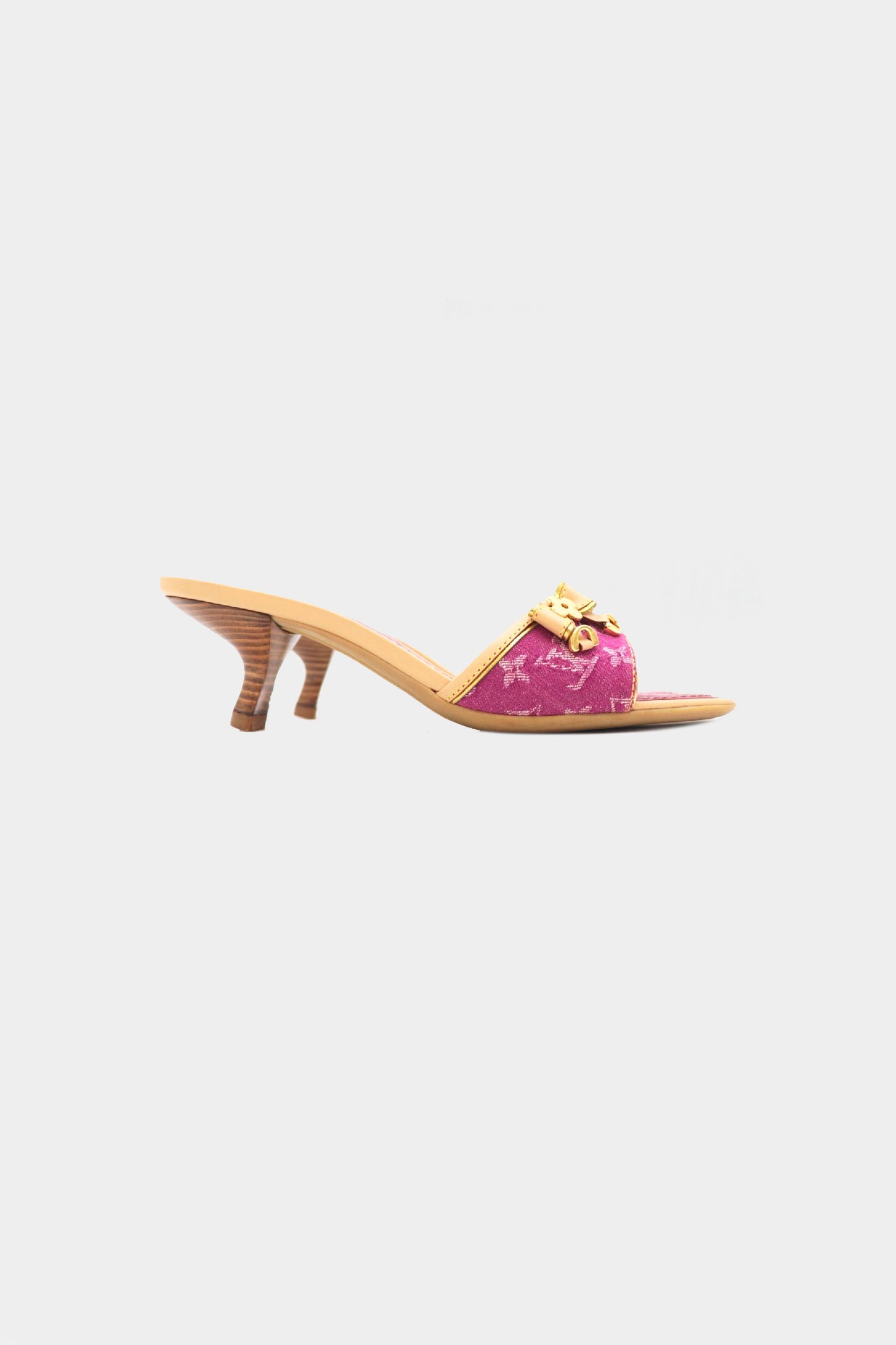 Louis Vuitton 2006 Pink Monogram Heels