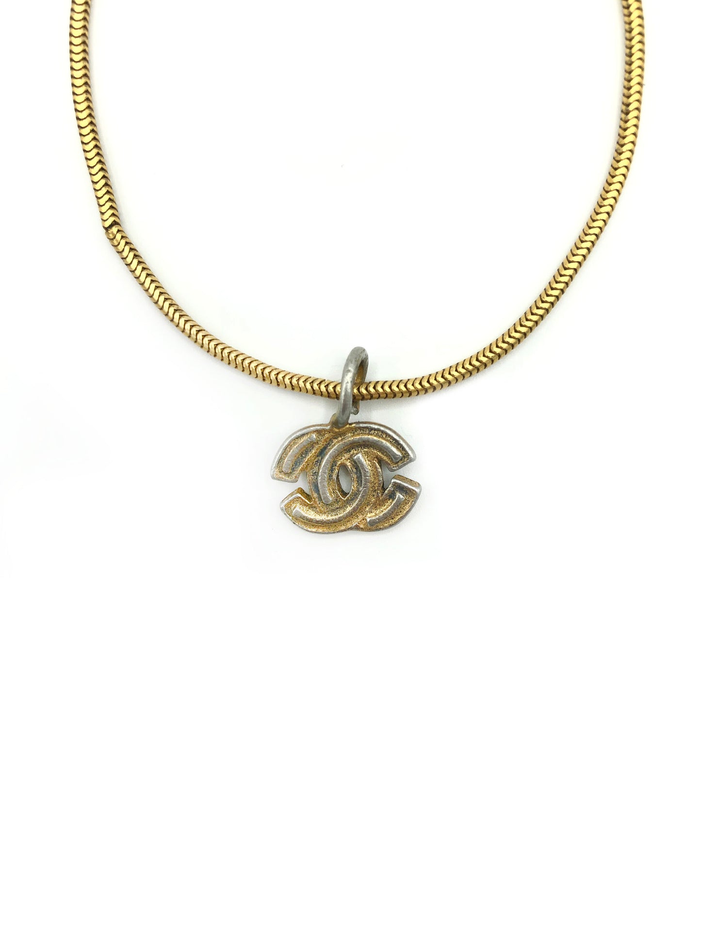 Chanel 1990s Small Gold Bracelet CC
