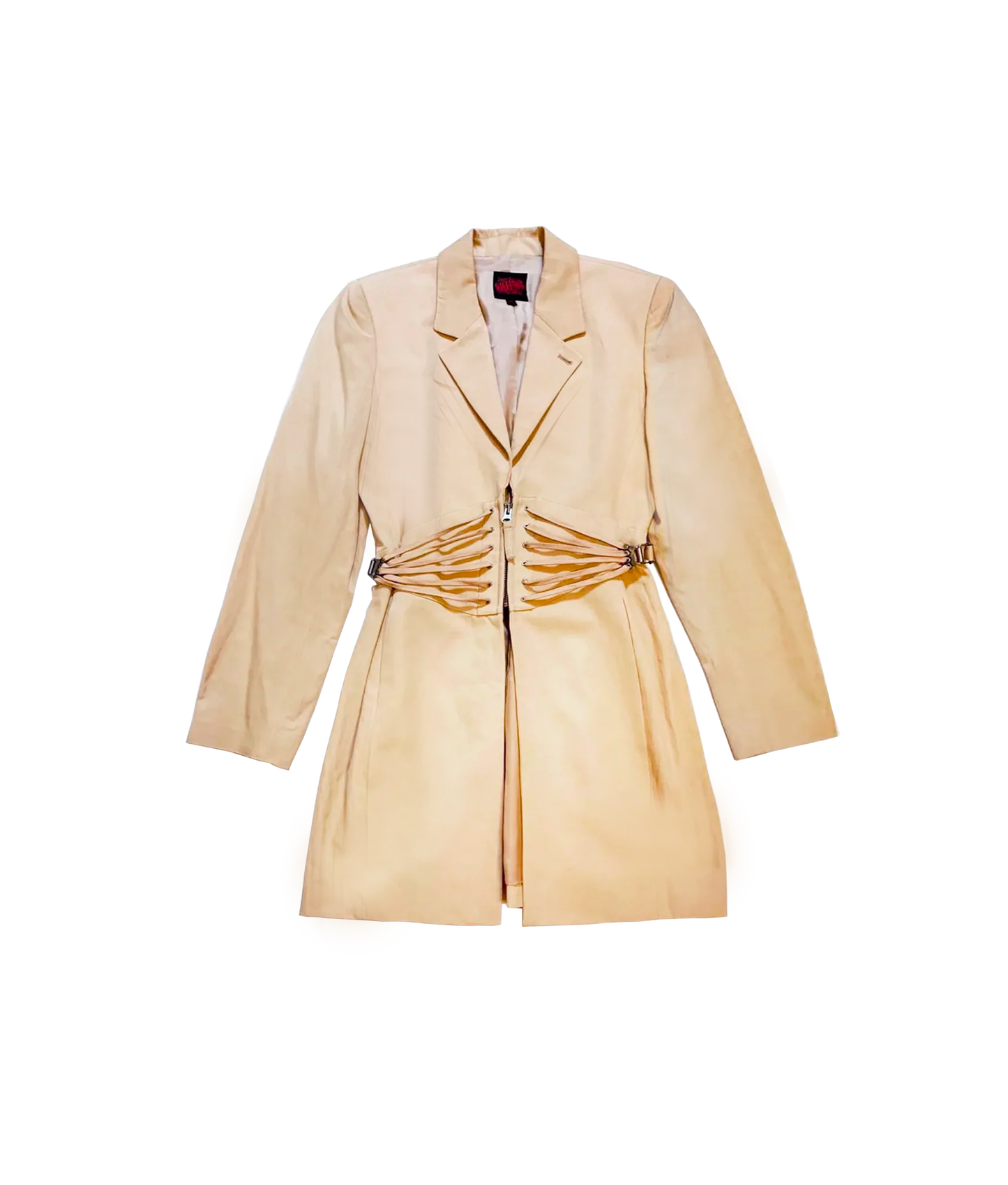 Jean Paul Gaultier 1990s Corset Beige Coat