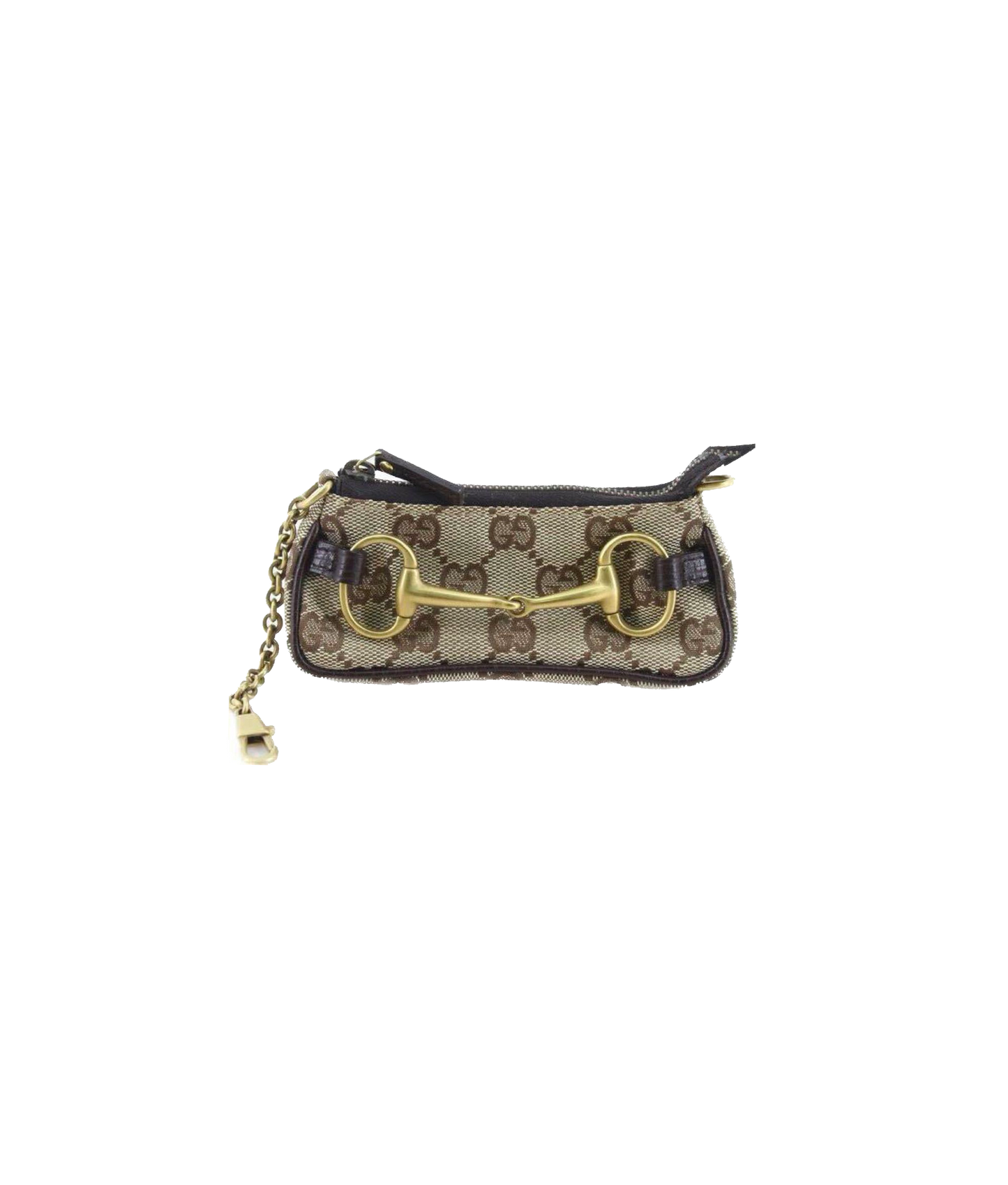 Gucci 2000s Horsebit Canvas Pouch