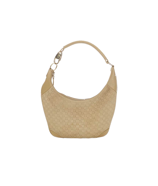 Gucci 1990s Suede Beige Shoulder Bag