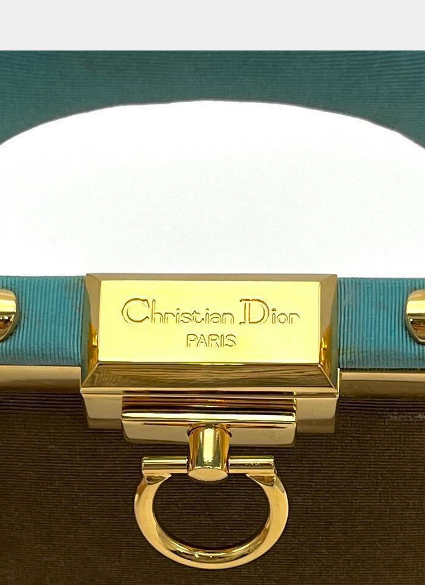Christian Dior 1990s Rare Brown Suede Small Top Handle Bag